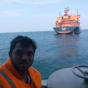 Afrih Anver at Sea, as chemical engineer
