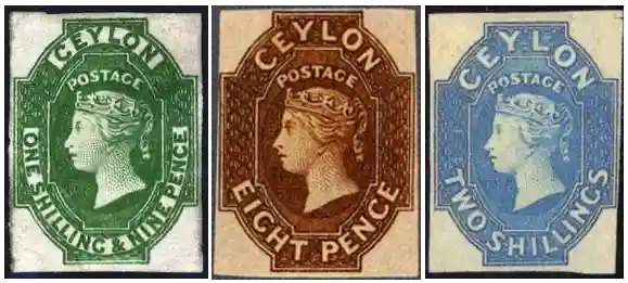 1857s stamps srilanka