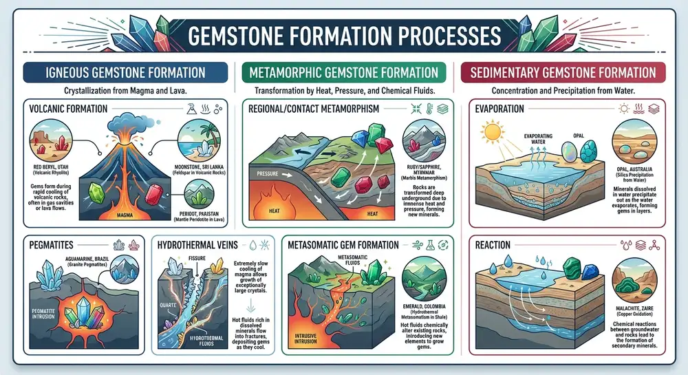 gemstone formation